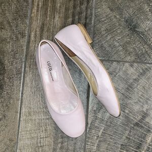 Coca pink leather ballet flats